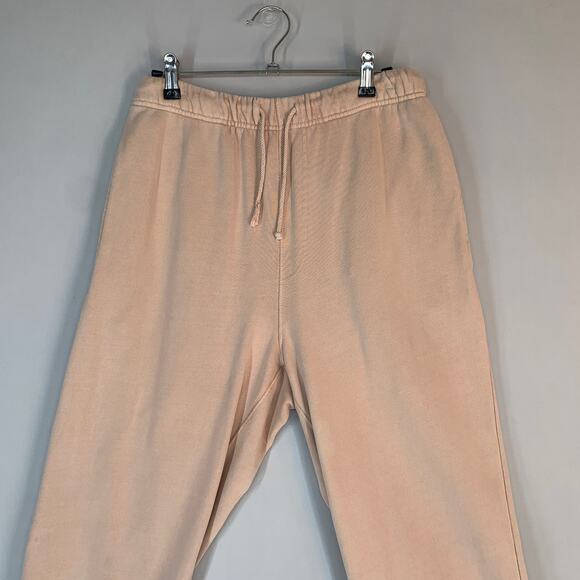 Elwood Men Jogger Sweatpants M Beige Organic Cotton Natural Essential Baggy 29 - Picture 2 of 9